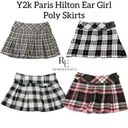 Y2k Paris Hilton Era Girl Poly Skirts Re-3088