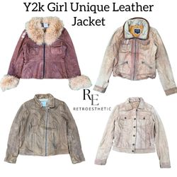 Y2K Unique Leather Jackets RE-3094
