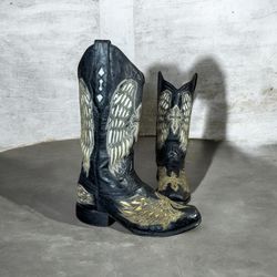 Op Vintage Eye Catch Designer Cowboy boots Top Fam..