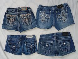 Shorts en jean mélangés de marque recyclés CR7773