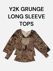 Y2K grunge long sleeve tops