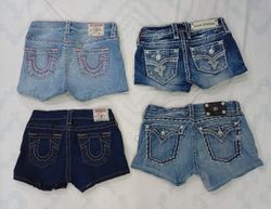 CR7777 Upcycled Mixed Branded Shorts