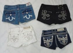 CR7781 Upcycled Mixed Branded Shorts