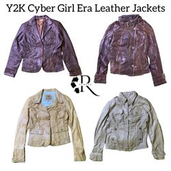 Y2K Cyber Girl Era Leather Jackets RW-1826