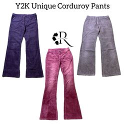 Y2K Unique Corduroy Pants