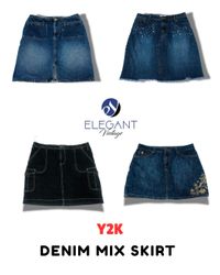 Y2K Denim Mix Skirts - EV1705
