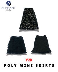 Y2K Poly Midi Skirts - EV1719