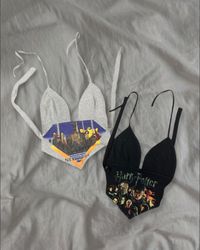 Upcycled Fleece Bralette Tops
