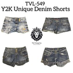 Y2K Unique Denim Shorts (TVL-549)