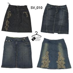 Y2K denim Midi Skirts