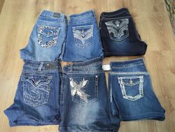 AV-1525 Upcycled Y2K Style Denim shorts | Denim Se..