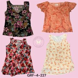 Y2K Printed Poly Blouse – Retro Aesthetic Slim Fit..