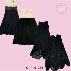 Black Y2K Poly Dress – Minimal Chic Nightwear (GRF..