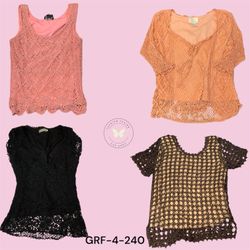 Y2K Crochet Crop Top – Vintage Aesthetic Knit Summ..