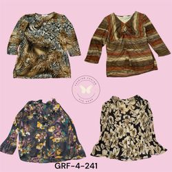 Y2K Brown Polyester Blouse – Minimalist Vintage St..