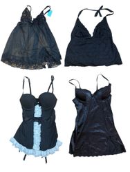 Y2K Black Cami Tops 12 pcs At 802