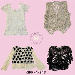 Y2K Inspired Crochet Halter Top – Boho Festival Kn..