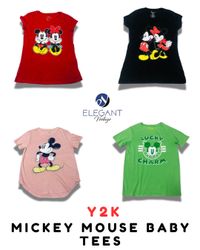 Y2K Micky Mouse Baby Tees - EV1893