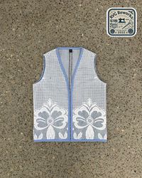 Upcycled Lace Panel Vest