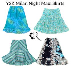 Y2K Milan Night Maxi Skirts RW-1832