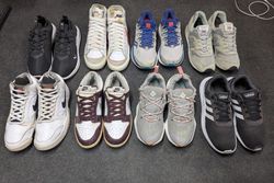 Mixed branded shoes