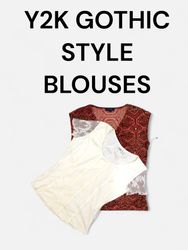 Y2K GOTHIC STYLE BLOUSES