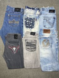 Y2k embroidered Jeans for Mean