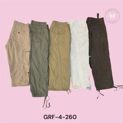 Classic Y2K Cargo Capri Pants – Lightweight Utilit..