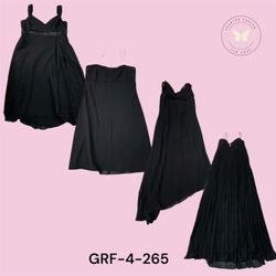 Black Y2K Aesthetic Dress – Lightweight Polyester ..