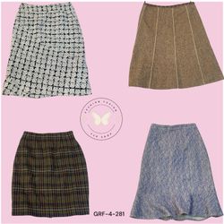Women’s Y2K Style Wool Skirt – Retro Pleated Mini ..