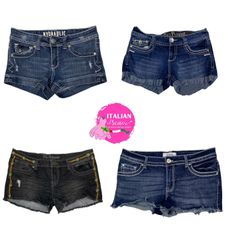 Y2K unique denim sexy shorts