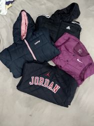 Mixed Branded Puffer Jacket