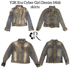 Y2K Era Cyber Girl Denim Jackets RW-1839