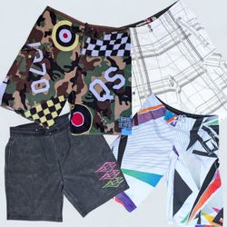 SA504 Vintage Board Shorts X Billabong Quicksilver..