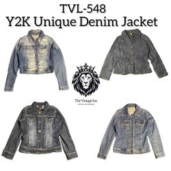 Y2K Unique Denim Jacket (TVL-548)