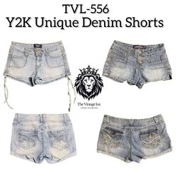 Y2K Unique Denim Shorts (TVL-556)