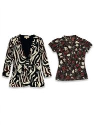 (FV-1265) 90s Office Siren Brown Abstract Geometri..