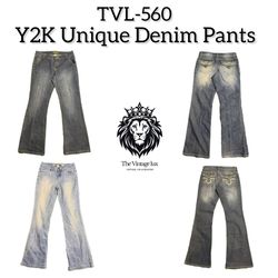 Y2K Unique Denim Jeans (TVL-560)