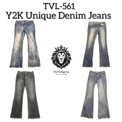 Y2K Unique Denim Jeans (TVL-561)