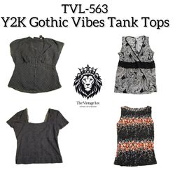 Y2K Gothic Vibe Tank Tops (TVL-563)