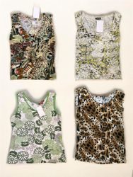 Y2k Sleeveless Printed Vintage Style Top