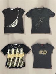 Y2k Aesthetic Black Tee - Vintage Style