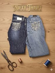 Y2K Embelishment Jean Flare Bootcut