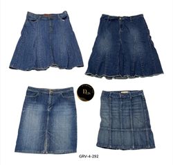 Denim Midi Skirt – Classic High-Waist Casual Wear ..