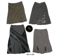 Women’s Elegant Wool Skirt – Warm Winter Fashion E..