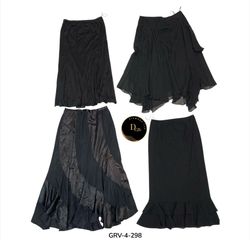 Y2k black poly skirt (GrV-4-298)