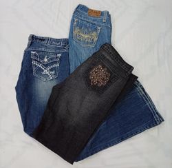 CR7860 Y2K Flare Jeans