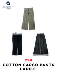 Y2K Cotton Cargo Pants Ladies - EV1764