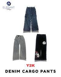 Y2K Denim Cargo Pants - EV1771