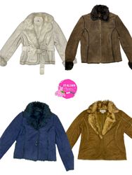 Y2K signature suede coats